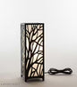 MDF Wooden Night Lamp for Bedroom – Laser Cut Decorative Table Lamp with Soft Warm Light – Ideal for Home Decor & Gifting