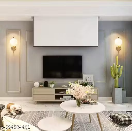 BECRAFT Modern Bedroom Wall Sconce Golden Indoor Wall Light Fixture Milky Glass Globe Wall Lamp for Bathroom Kitchen Living Room Vanity Hallway Bulb Included (Pack of 1)