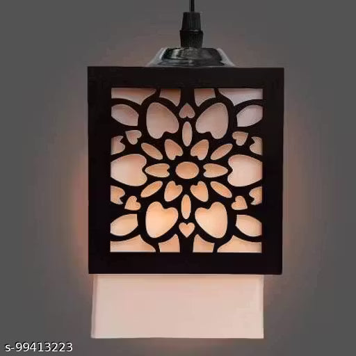 Wooden Thali Lamp Style Lamp Creative Wood Pendant Light Lamp suitable for Living Room,Foyer,Bedroom,Hallway Pendants Ceiling Lamp