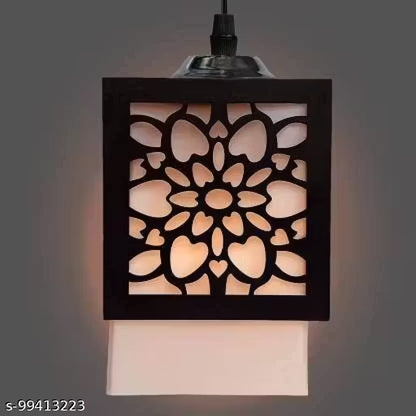 Wooden Thali Lamp Style Lamp Creative Wood Pendant Light Lamp suitable for Living Room,Foyer,Bedroom,Hallway Pendants Ceiling Lamp